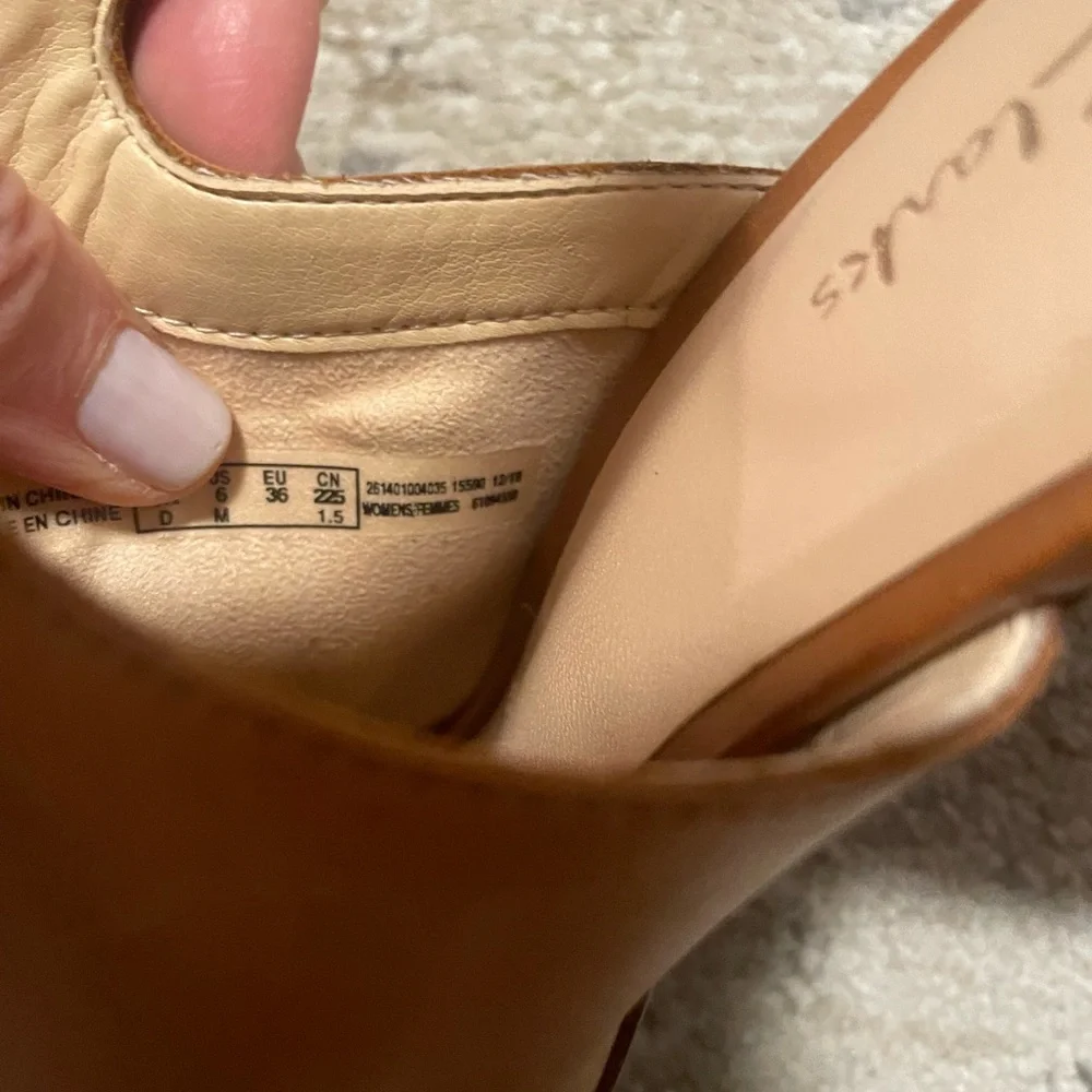 Clarks Women's Brown Leather Open-Toe Slingback Mules - Picture 5 of 11